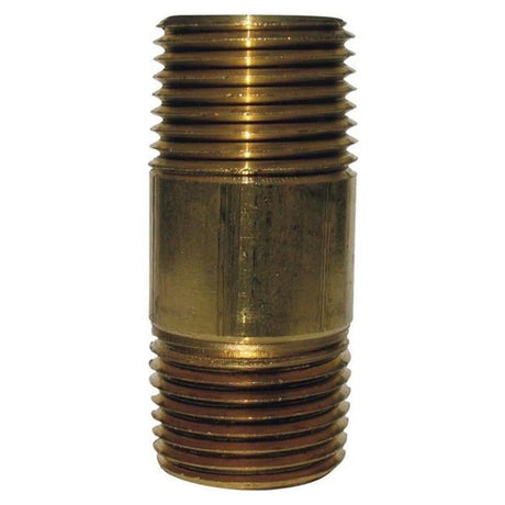 1/2 in. MPT X 1/2 in. D MPT Red Brass Nipple 2 in. L