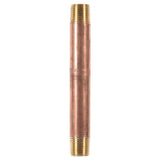1/2 in. MPT X 1/2 in. D MPT Red Brass Nipple 6 in. L