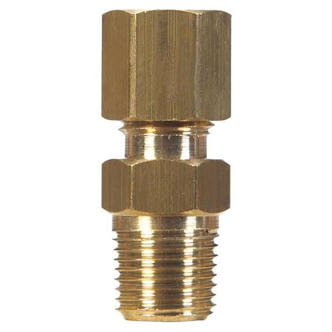 5/8 in. Compression X 1/2 in. D Male Brass Connector