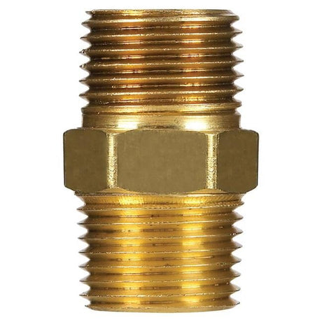 1/8 in. MPT X 1/8 in. D MPT Yellow Brass Hex Nipple