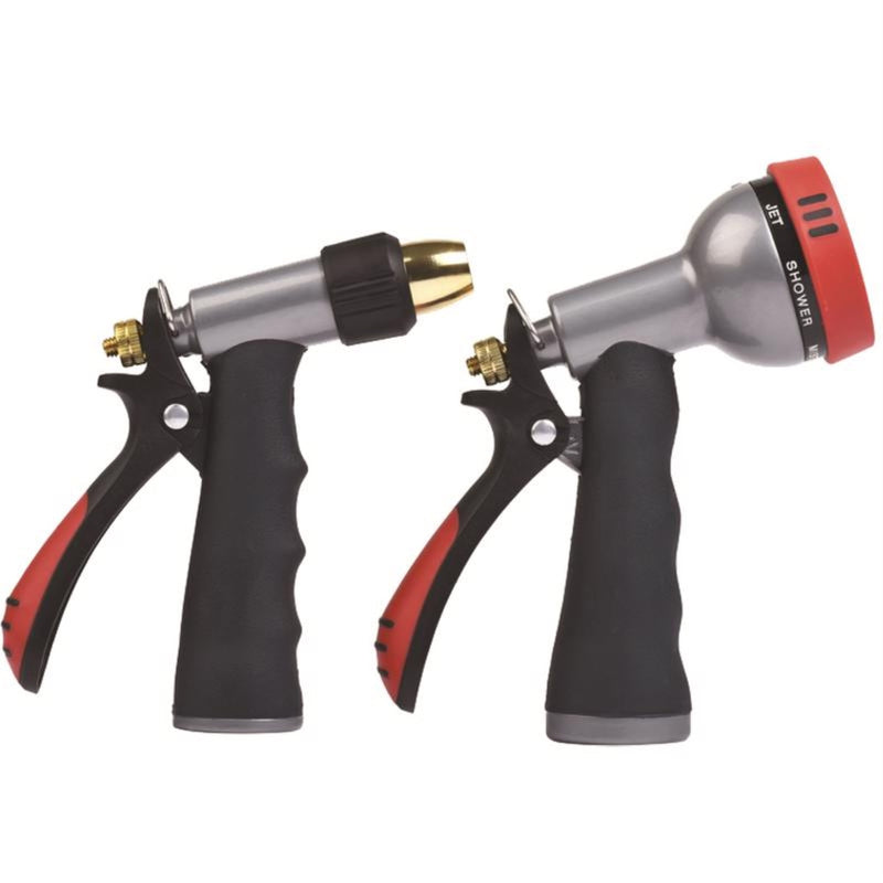 Home Plus 7 Pattern Adjustable Multi-Pattern Metal Hose Nozzle Set