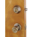 Home Plus Antique Brass Knob and Deadbolt Set 1-3/4 in.