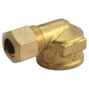 1/4 in. Compression X 1/8 in. D FPT Brass 90 Degree Elbow