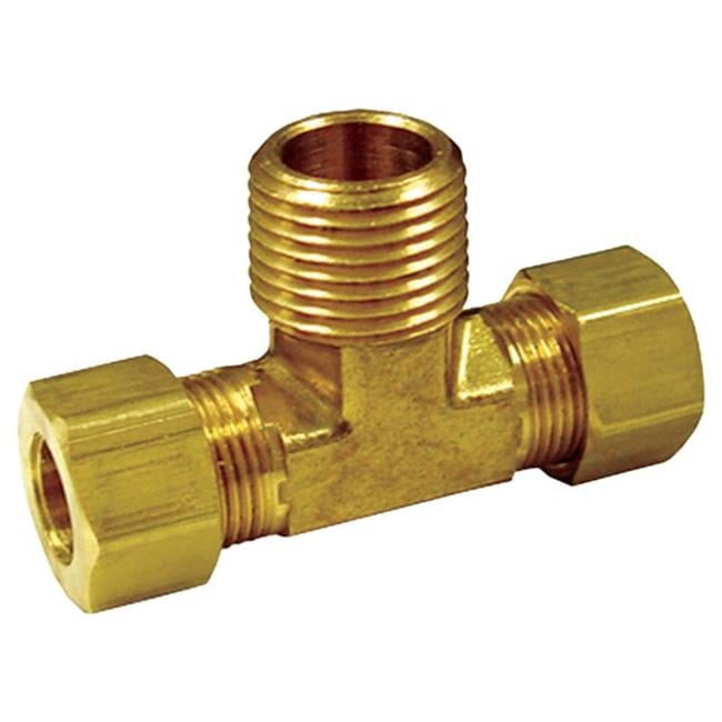 1/2 in. Compression X 1/2 in. D Male Brass Branch Tee