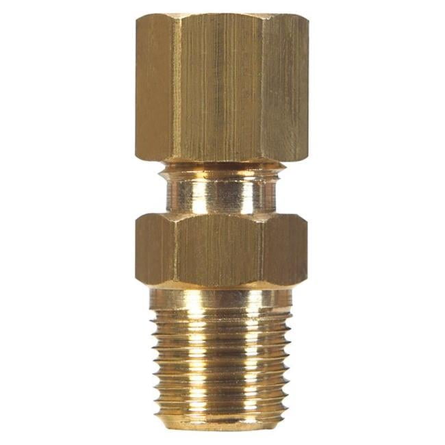 1/4 in. Compression X 1/8 in. D MPT Brass Connector