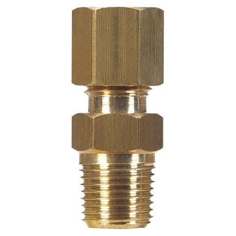 1/4 in. Compression X 1/8 in. D MPT Brass Connector