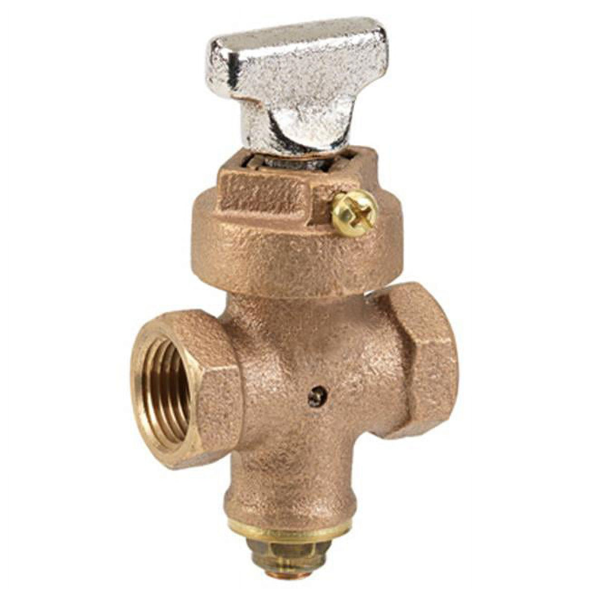 Homewerks 1/2 in. FIP X 1/2 in. FIP Bronze Ground Key Stop & Drain Valve