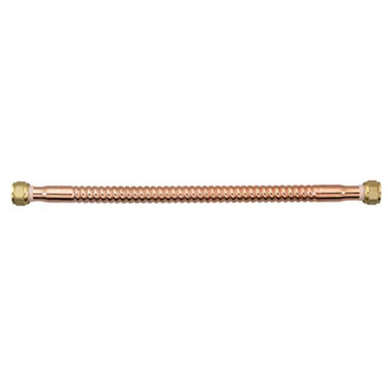 Homewerks 3/4 in. FIP X 3/4 in. D FIP 24 in. Copper Water Heater Supply Line