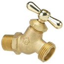 Homewerks 1/2 in. MIP X 3/4 in. MHT Brass No-Kink Hose Bibb