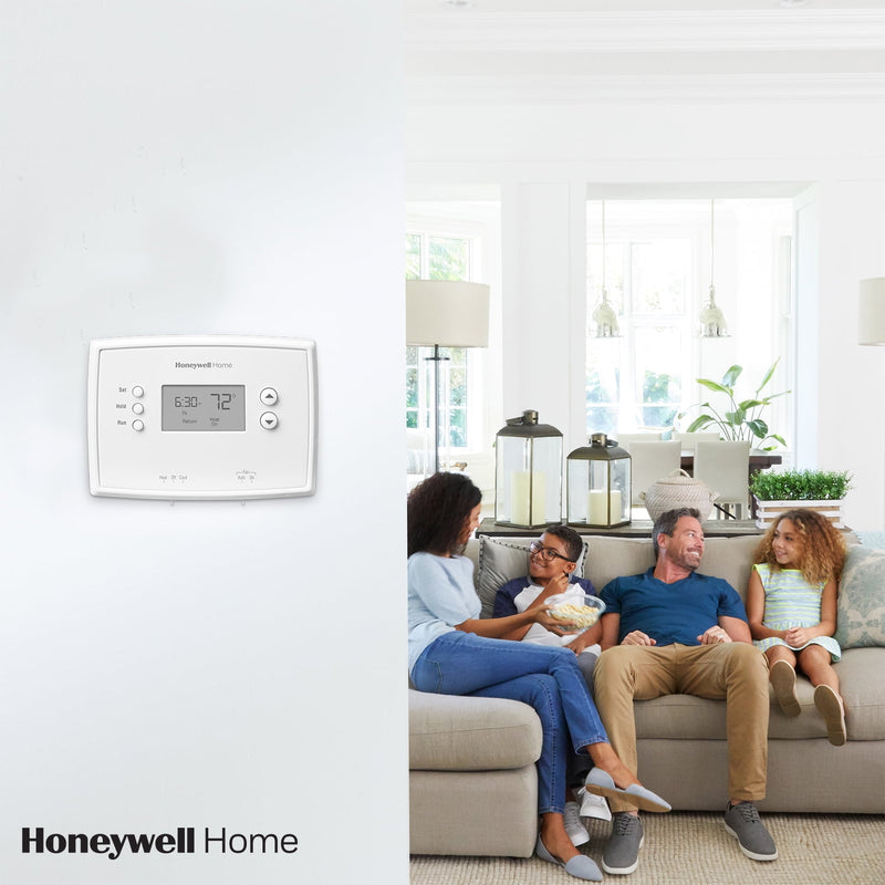 Honeywell Heating and Cooling Push Buttons Programmable Thermostat