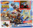 Hot Wheels Monster Trucks Smash Race Black/Blue