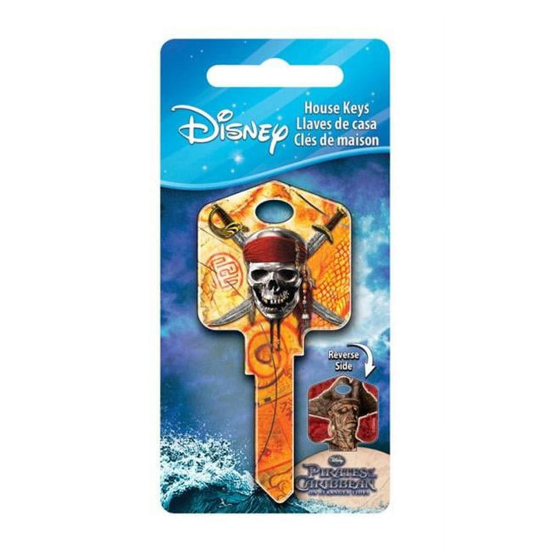 Hillman Disney Skull And Swords House Key Blank 66/97 KW1/KW10 Single For Kwikset and Titan Locks