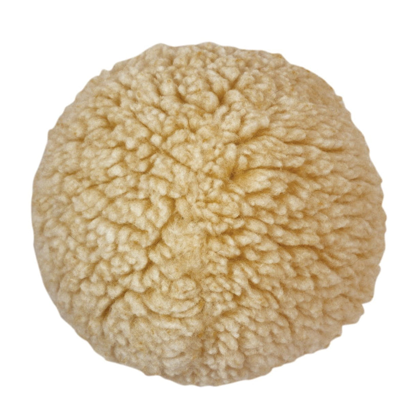 HuggleHounds Beige Fleece Ball Dog Toy Large 1 pk