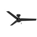 Hunter Cassius 52 in. Matte Black Outdoor Ceiling Fan