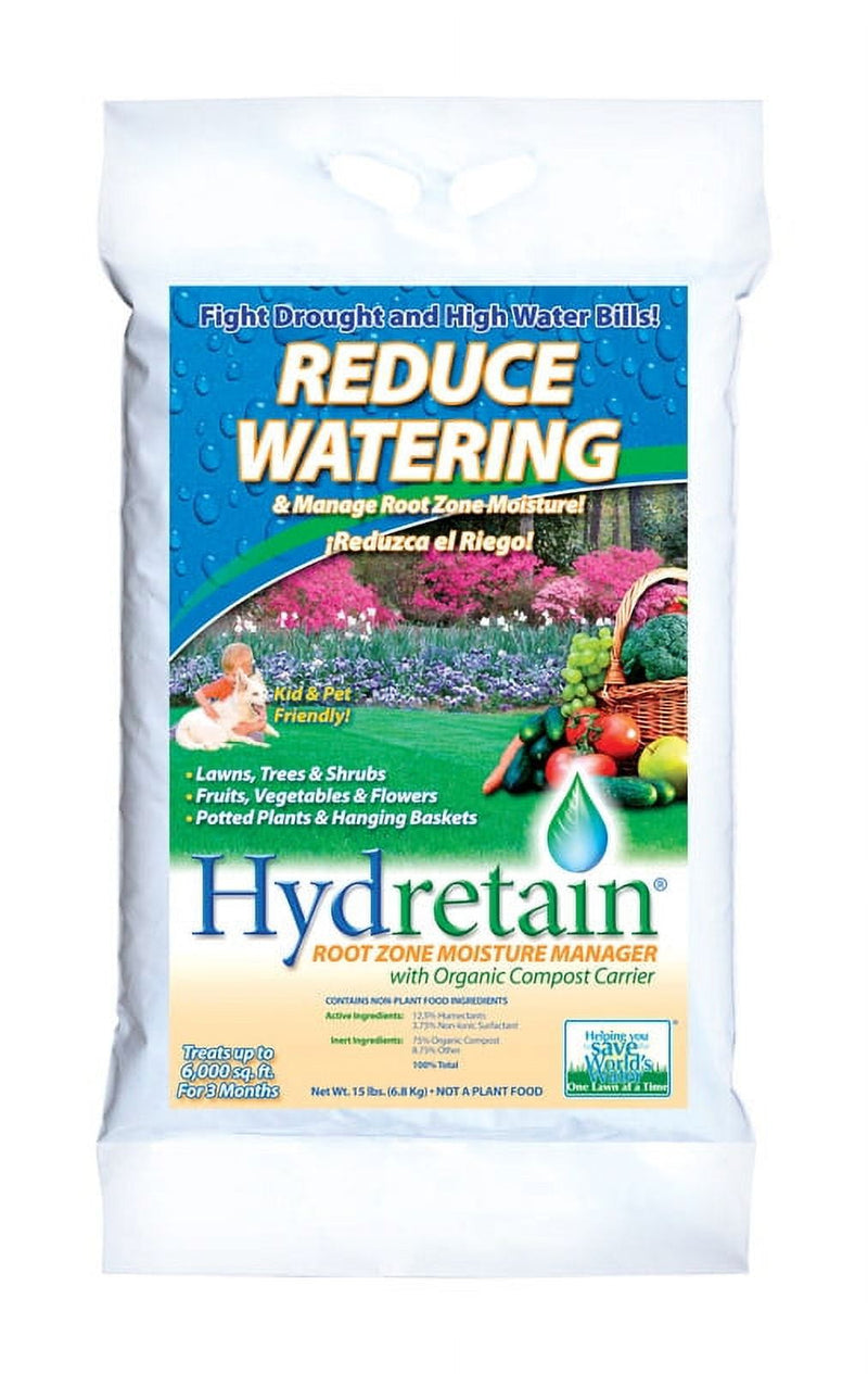 Hydretain Organic Moisture Manager Soil Treatment 6000 sq ft 15 lb