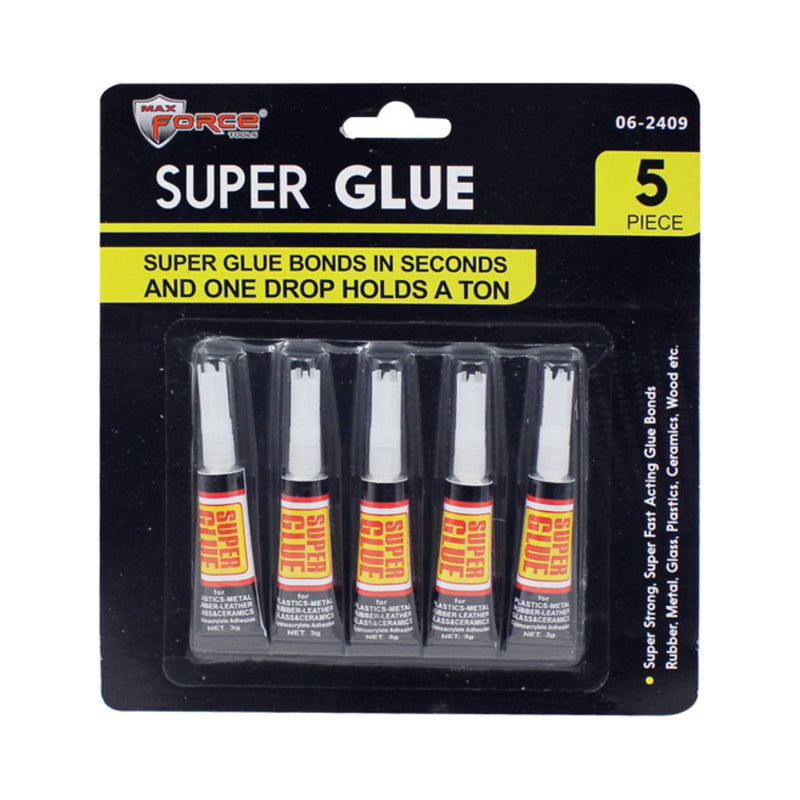 Max Force Household Super Glue 5 pk