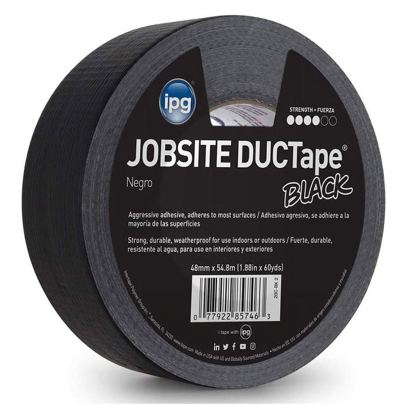 IPG JobSite 1.88 in. W X 60 yd L Black Duct Tape