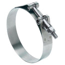 Ideal 1-5/8 in. 1-7/8 in. 163 Silver Hose Clamp With Tongue Bridge Stainless Steel Band T-Bolt