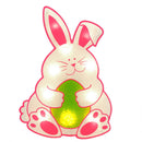 Impact Innovations Easter Bunny Shimmering Silhouette Acrylic 1 pc