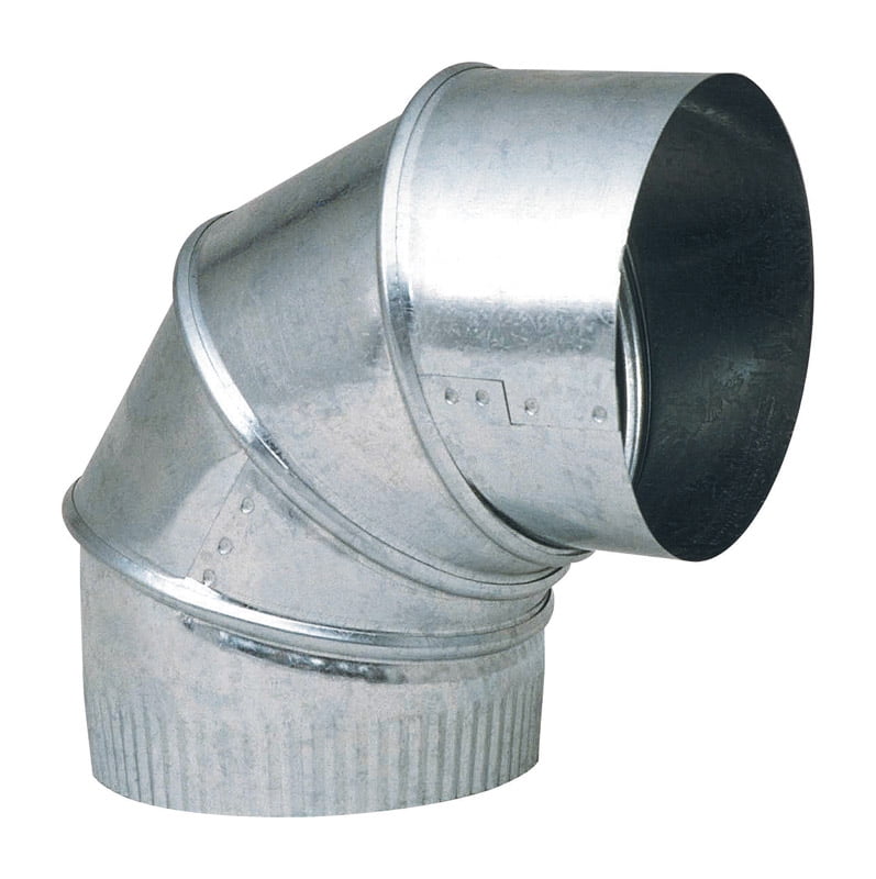 Imperial 10 in. D X 10 in. D Adjustable 90 deg Galvanized Steel Stove Pipe Elbow