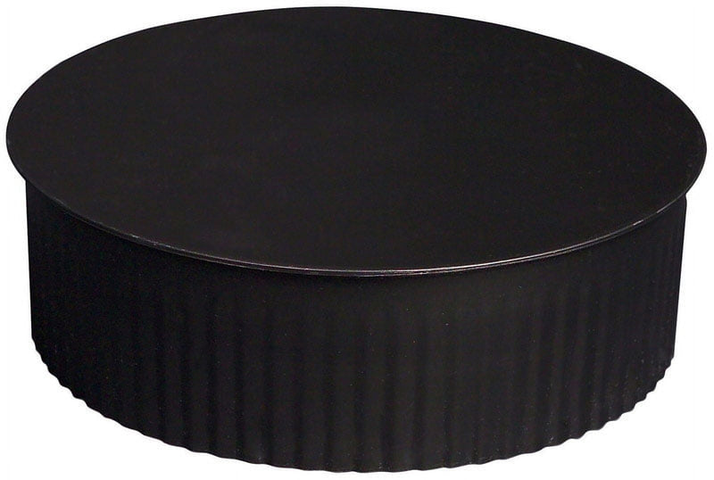 Imperial 4 in. D Steel Crimped Termination Cap