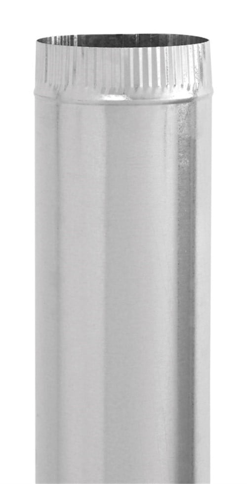 Imperial 3 in. D X 60 in. L Galvanized Steel Furnace Pipe