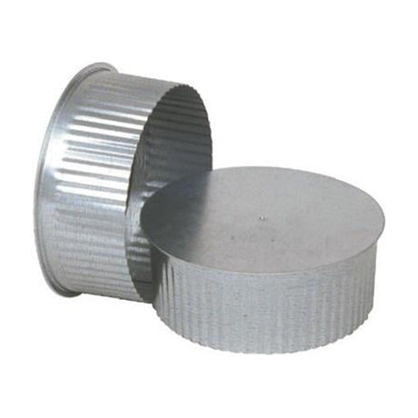 Imperial 6 in. D Galvanized steel Crimped Pipe End Cap