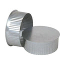 Imperial 6 in. D Galvanized steel Crimped Pipe End Cap