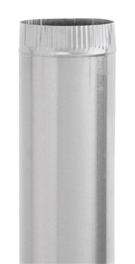 Imperial 4 in. D X 24 in. L Galvanized Steel Furnace Pipe