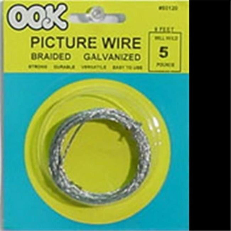 OOK 9 ft. L Galvanized Steel 6 Ga. Picture Hanging Cord