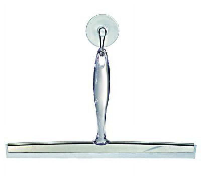 iDesign Zia 12 in. Stainless Steel Shower Squeegee
