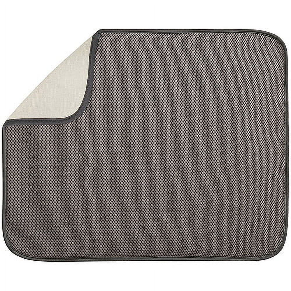 iDesign IDry 18 in. L X 16 in. W X 0.5 in. H Microfiber Drying Mat