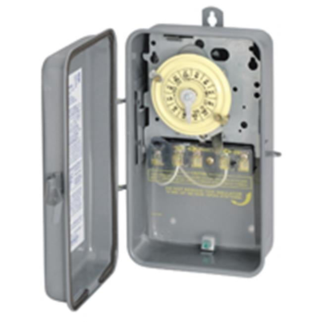 Intermatic Indoor and Outdoor Mechanical Timer Switch 277 V Gray