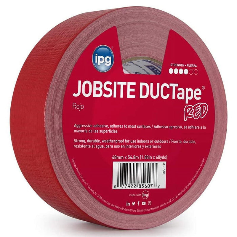 IPG JobSite 1.88 in. W X 60 yd L Red Duct Tape