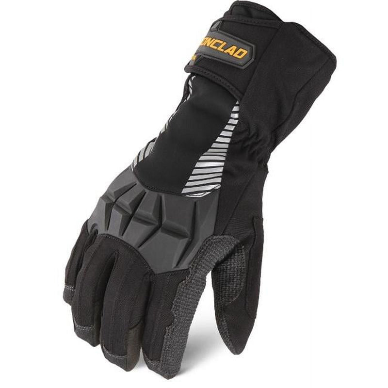 Ironclad Tundra XXL Synthetic Leather, TPR Ski Black Gloves