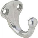 Ives Small Aluminum 1-1/4 in. L Garment Hook 35 lb 1 pk