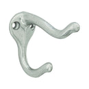 Ives Medium Bright Nickel Aluminum 1-1/4 in. L Coat/Hat Hook 1 pk