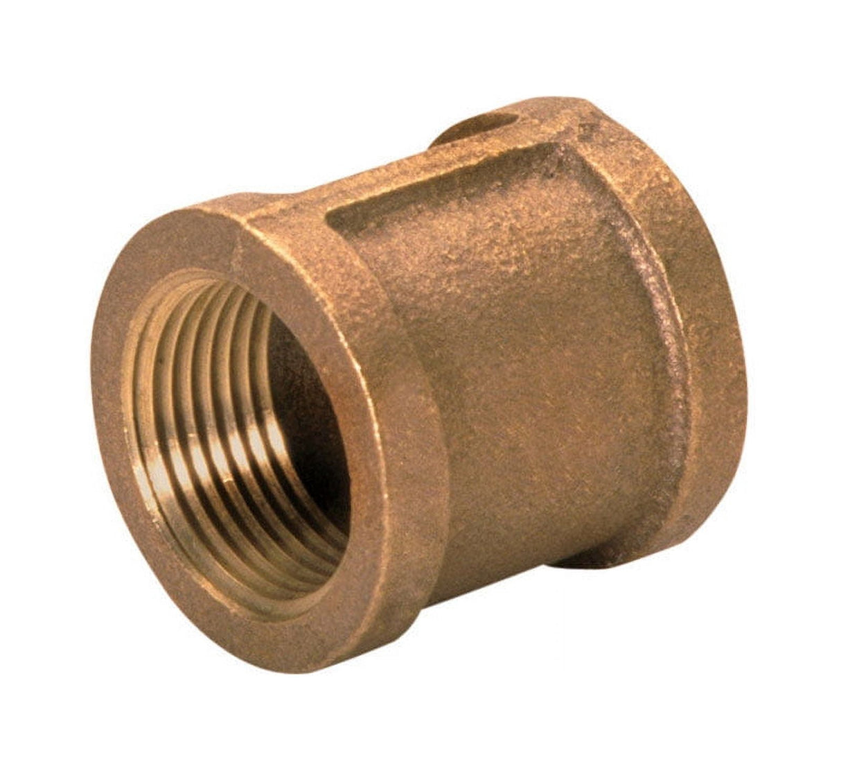 JMF Company 1/8 in. FPT X 1/8 in. D FPT Red Brass Coupling 5 in. L