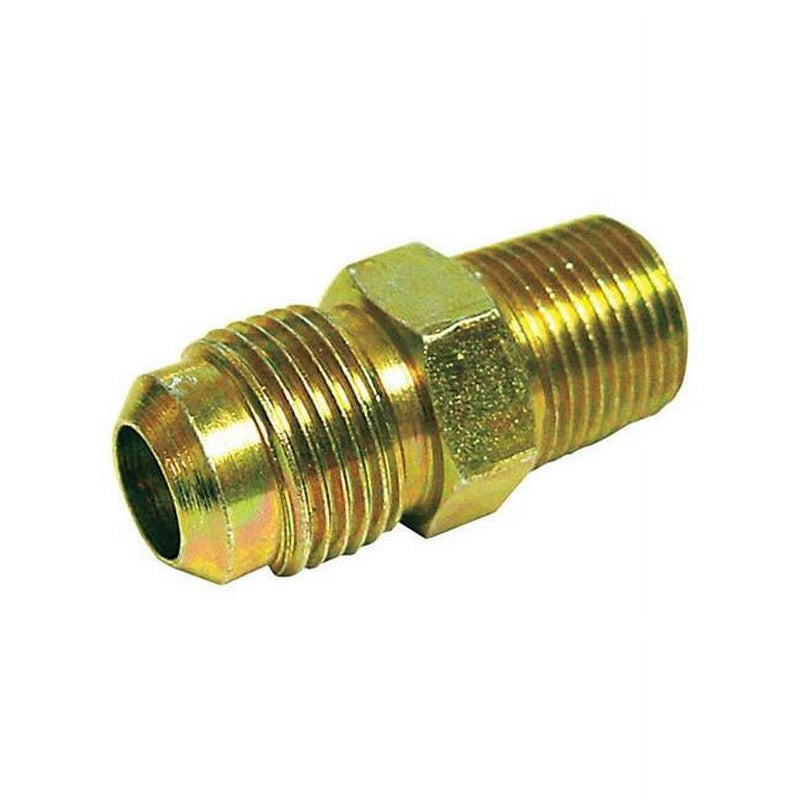 JMF Company 3/8 in. Flare X 1/4 in. D Male Brass Adapter