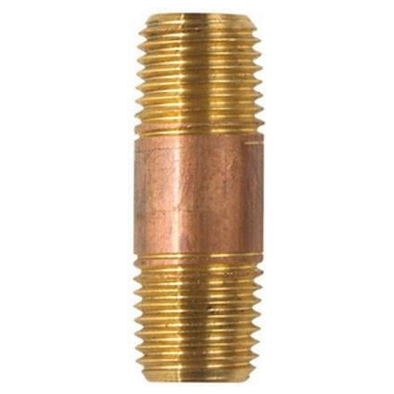 JMF Company 1/4 in. MPT X 1/4 in. D MPT Brass Nipple 1-1/2 in. L