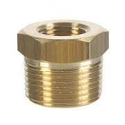 JMF Company 1/4 in. MPT X 1/8 in. D FPT Brass Hex Bushing