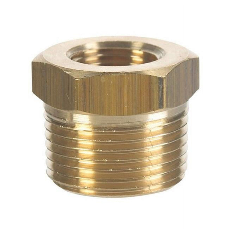 JMF Company 3/8 in. MPT X 1/4 in. D FPT Brass Hex Bushing