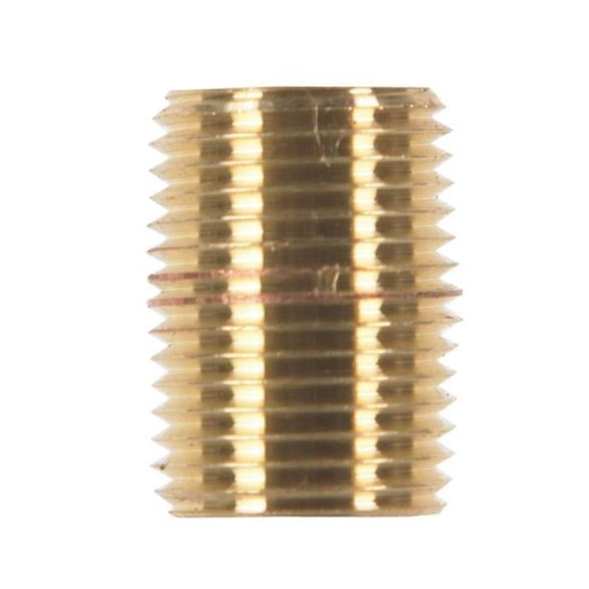 JMF Company 1/2 in. MPT Brass Close Nipple