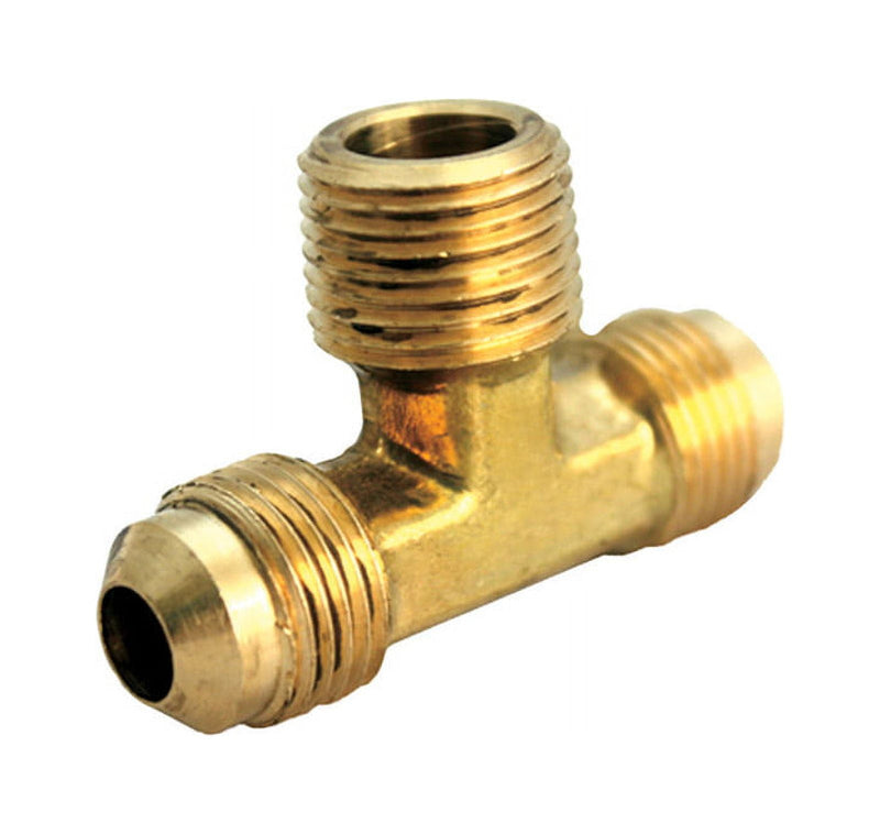 JMF Company 1/2 in. Flare X 1/2 in. D Flare Brass Branch Tee