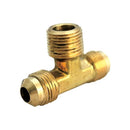 JMF Company 1/2 in. Flare X 1/2 in. D Flare Brass Reducing Tee