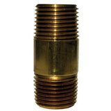 JMF Company 1/8 in. MPT Brass Nipple 4 in. L