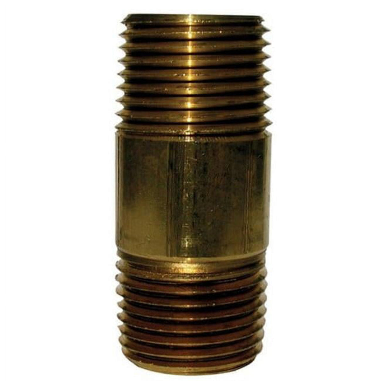 JMF Company 3/8 in. MPT X 3/8 in. D MPT Brass Nipple 2-1/2 in. L