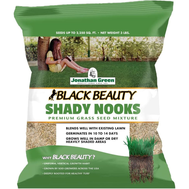 Jonathan Green Black Beauty Shady Nooks Mixed Full Shade Grass Seed 3 lb