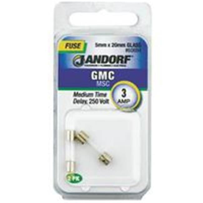 Jandorf GMC 3 amps Medium Time Delay Fuse 2 pk