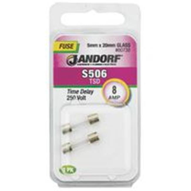 Jandorf S506 8 amps Time Delay Fuse 2 pk